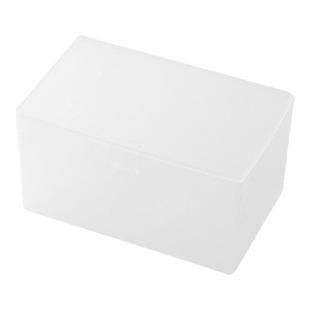 卡片收纳盒透明桌面小物件杂物带盖储物盒子卡片抽屉收纳盒整理盒