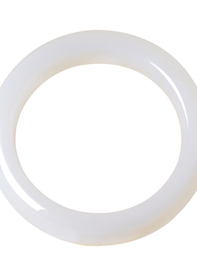 凤飞凰和田玉羊脂白玉轮胎镯女款