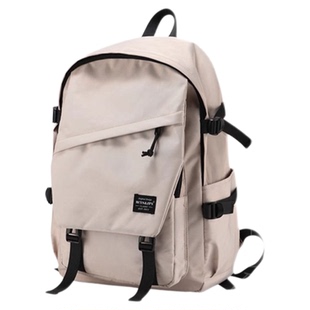 书包初中女生ins风大容量高颜值小众休闲简约高中学生双肩背包男