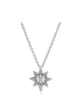 Pandora潘多拉闪耀许愿星项链925银材质个性时尚送人礼物