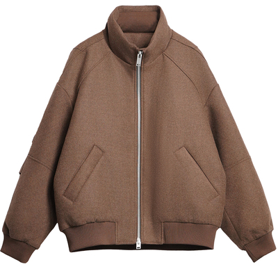 【PEICHUAN】冬季新品立领双头拉链羽绒服男士加厚宽松潮短款外套