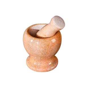 玉石蒜臼子捣蒜器石臼家用天然石头蒜泥神器研磨器捣碎捣药罐擂钵