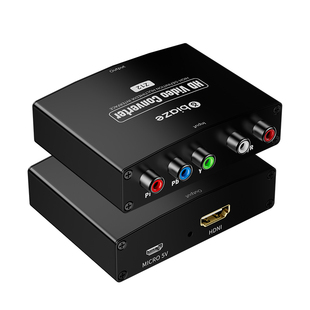 毕亚兹色差转hdmi转换器高清1080p机顶盒/ps2/wii/XBOX分量YPBPR莲花头转hdmi显示器电视音视频同步转换