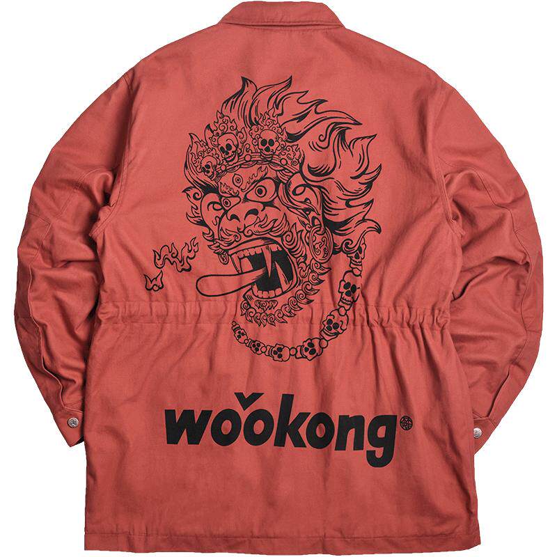 wookong悟空春秋新品长款潮刺绣