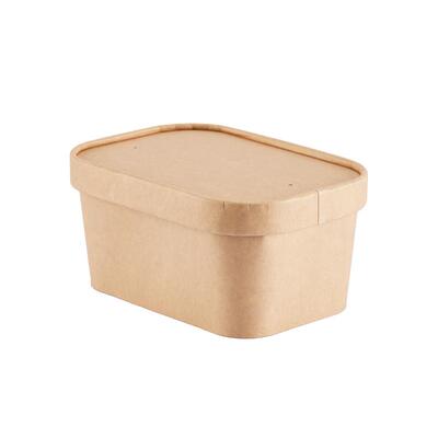 一次性餐盒牛皮纸打包盒环保纸盒