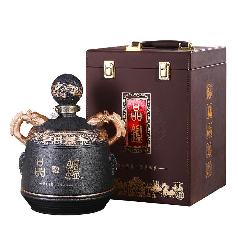 复古风磨砂陶瓷空酒瓶五斤装