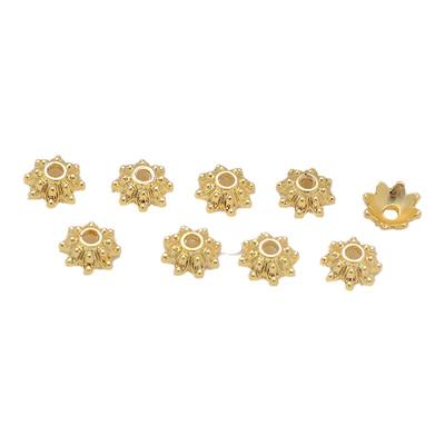 14K包金保色花托帽托珠托垫隔片