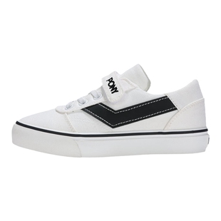 pony波尼男女童鞋秋运动经典系列板鞋帆布休闲鞋242K1SK01BK