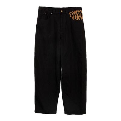 DBDWH长裤宽松街头豹纹金线风格