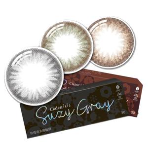 Clalen可俪兰三明治棕色美瞳日抛30片suzy秀智棕小直径隐形眼镜