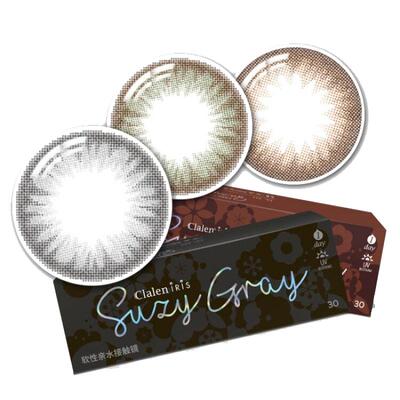 Clalen可俪兰三明治棕色美瞳日抛30片suzy秀智棕小直径隐形眼镜
