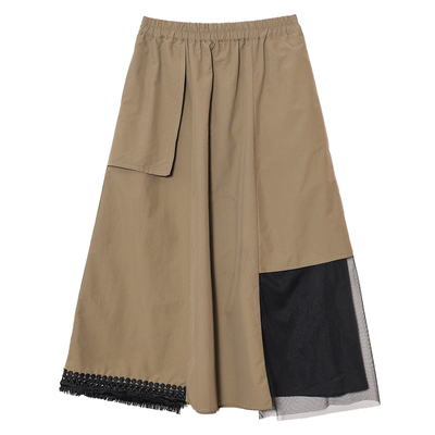 不对称异材半裙2026早春新款百搭