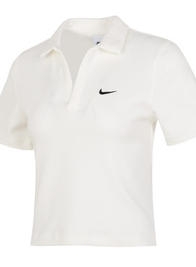NIKE正品女修身短款POLO衫短袖