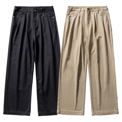 基础百搭直筒黑色牛仔裤