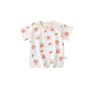 女童短袖夏季纯棉宝宝半袖薄款上衣睡衣儿童全棉a类t恤2026新款