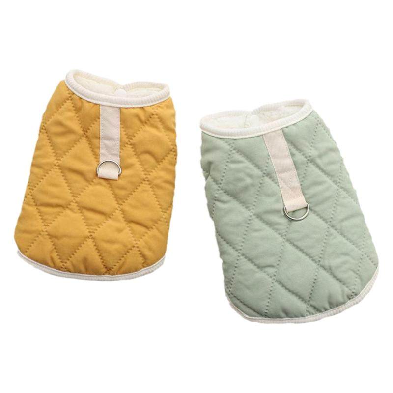 狗狗衣服可牵引秋冬背心保暖棉衣