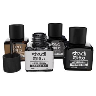司特力高达模型黑灰色水性渗线液军事军模旧化制作勾线擦拭棒笔