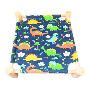 宠物实木狗狗行军床猫咪吊床狗窝猫窝可拆离地小型犬夏季四季通用