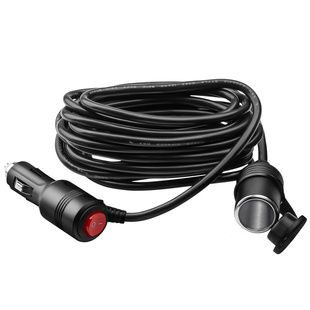 点烟器电源延长线带开关大功率车载电源转换插座加长线12V24V通用