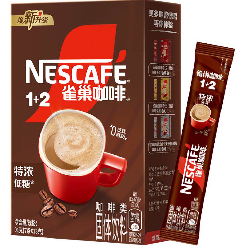 雀巢三合一特浓咖啡13g*7条