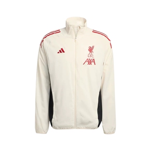 adidas阿迪达斯利物浦足球立领修身训练服外套男梭织夹克 JV6571