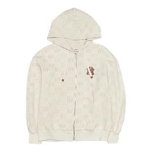 MLB官方 男女情侣时尚满印老花运动连帽卫衣外套25秋季新款TRM03