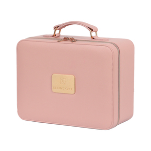 化妆包大容量手提简约新款2026收纳带镜子高端便携出行旅游美妆袋
