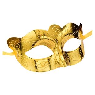 神秘面具男万圣节男爵王子半脸面具女成人复古舞会派对儿童晚会