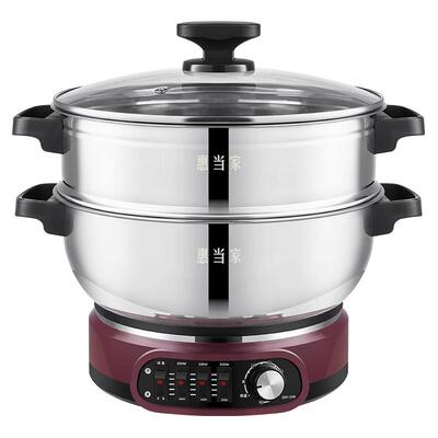 惠当家316L不锈钢煎炸蒸煮一体锅