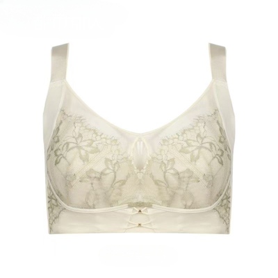 软钢圈薄款C杯大胸显小聚拢文胸