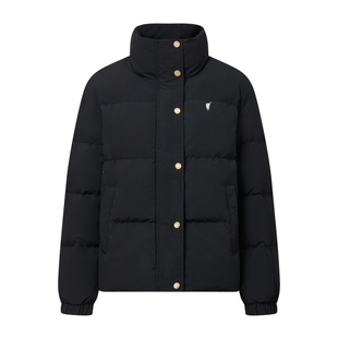 POLOWALK女士羽绒服2025冬季新款短款立领羽绒服休闲女装保暖外套