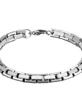 手链男高级感钛钢轻奢小众设计配饰金属送男友生日节日礼物不掉色