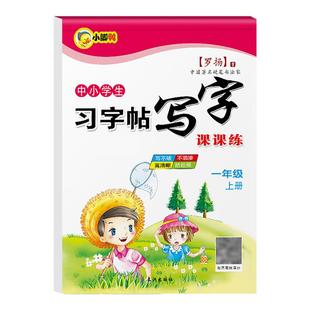 一年级二年级字帖小学生三四五六七专用练字帖上册下册人教版语文课本同步临摹初学者儿童练字神器21天楷书练习写字帖生字每日一练