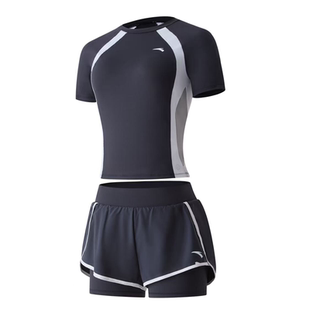 安踏小蛮腰泳衣女分体2026新款泡温泉绝美保守微胖遮肚成人游泳衣