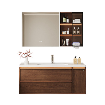 顾家家居陶瓷一体盆浴室柜组合