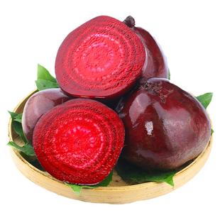 新鲜现挖甜菜根5斤当季甜菜头红紫菜头疙瘩菜农家自种蔬菜整箱包1