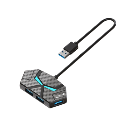 USB3.0接口扩展器加长延长线桌面拓展坞台式笔记本电脑4口7口hub集分线器外接多功能带供电U盘硬盘鼠标转换器