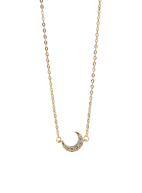 月亮项链女款2024新款爆款锁骨链