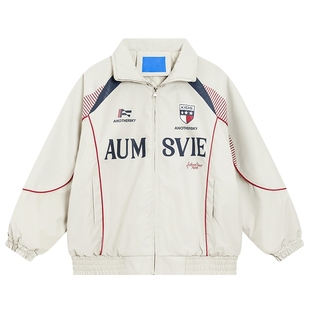 男童冬季美式撞色防水运动棉服2025新款青少年儿童夹棉加厚外套潮