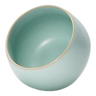 东道汝窑蛇年生肖陶瓷茶具茶杯家用开片可养高档主人杯灵蛇献瑞