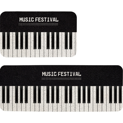 北欧大门口图案丝圈长条家用地垫