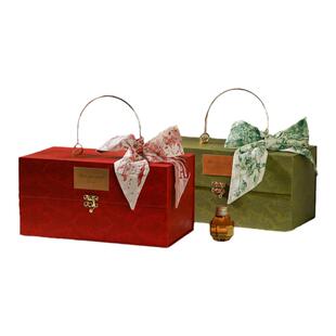 礼物盒手套围巾盒喜糖盒空盒高级包装盒红色婚礼伴手礼盒结婚礼盒