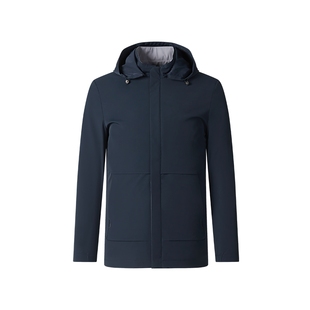 SHANSHAN杉杉夹克男装2025新款商务爸爸秋季外套男士连帽夹克中年