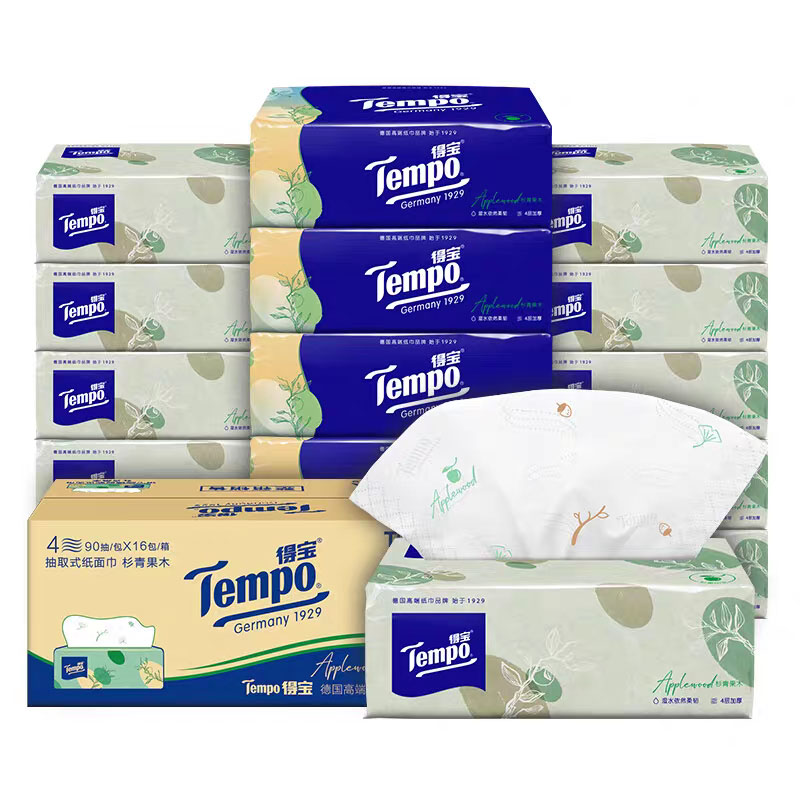 Tempo得宝四种香味抽纸4包