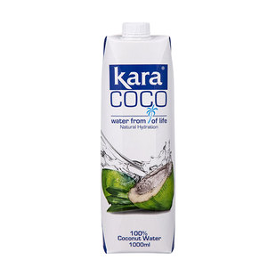 佳乐椰子水1L原装进口Kara coco椰子鸡水果奶茶原料运动补水饮料