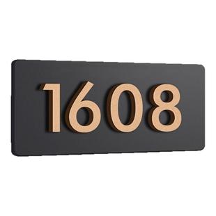 亚克力门牌号码牌定制家用高档标识数字贴高级感创意个性轻奢小区住宅别墅入户门装饰酒店宾馆包厢宿舍房间号