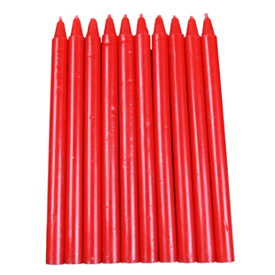 红白蜡烛家用停电应急防灾照明蜡烛日用烛光室内无烟无味长杆腊花