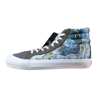 老万VANS范斯SK8-Hi男女涂鸦印花拼接高帮板鞋帆布鞋小瑕疵大优惠
