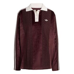 丝绒运动长袖球衣女装adidas阿迪达斯官方三叶草KS7795