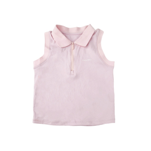 儿童网球POLO衫夏季新款女童透气弹力无袖凉感背心T恤运动上衣